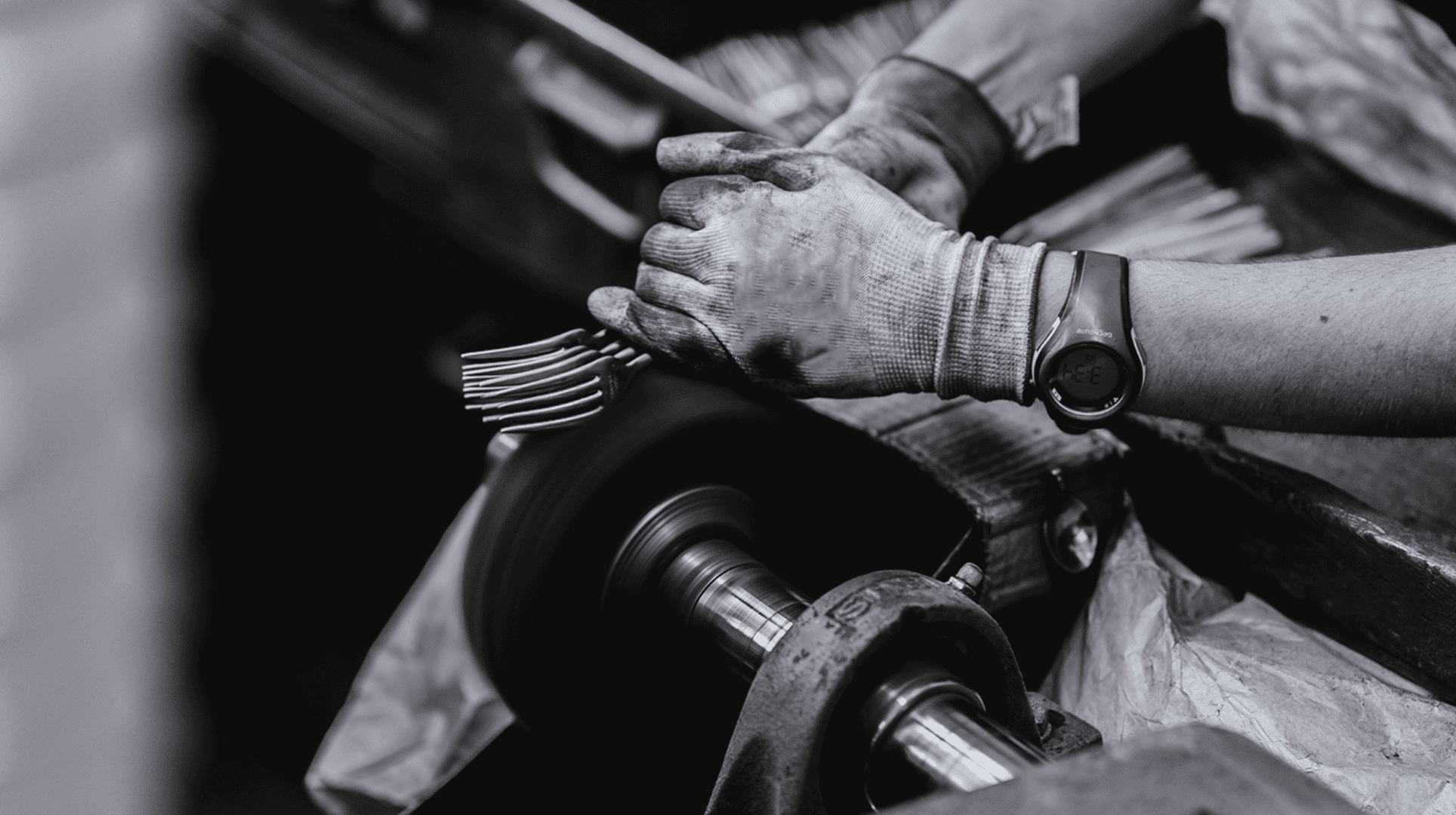 Comparison of machine polished and hand polished forks side by side